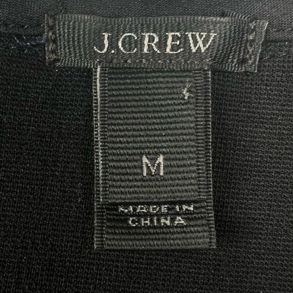 J. Crew Fringy Tweed Lace Blouse Tank Top M Black Nude Classic Preppy Career - Picture 8 of 8